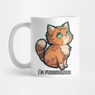 Furrbulous (Fabulous) Cat Illustration Mug